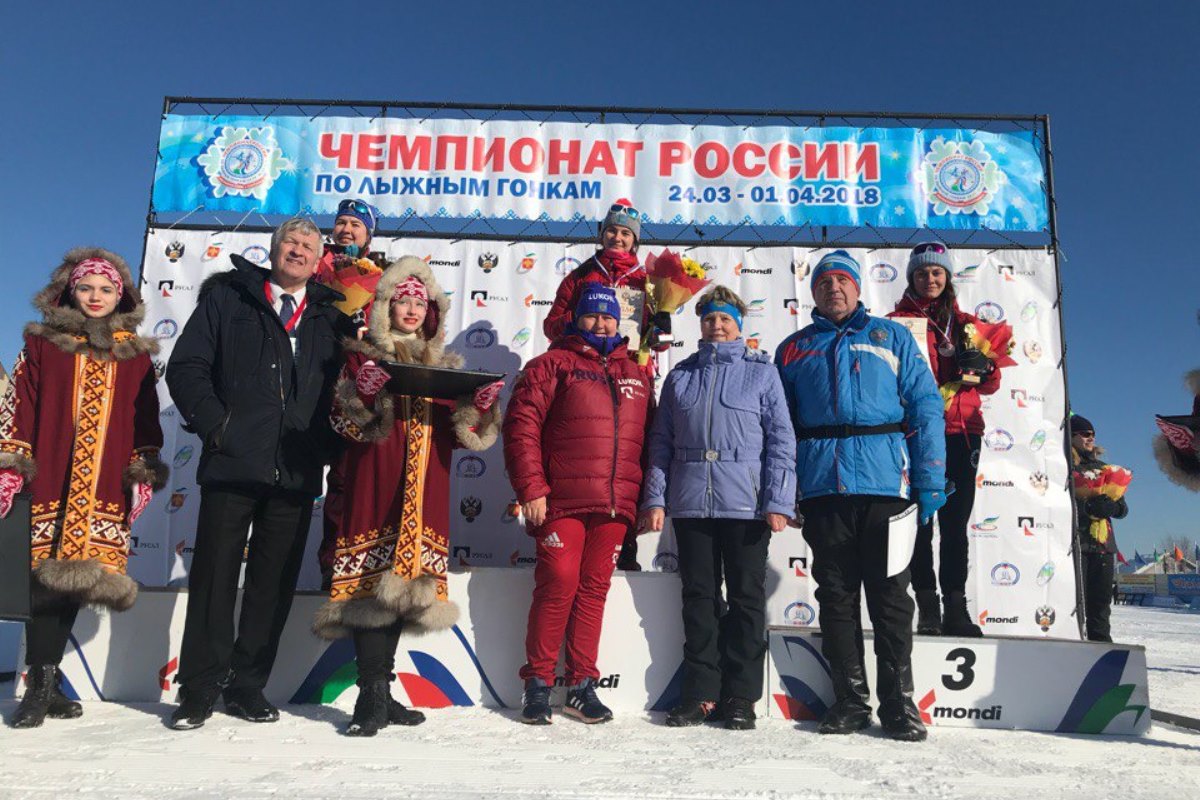 Наталья Непряева оформила золотой дубль на чемпионате России по лыжным гонкам