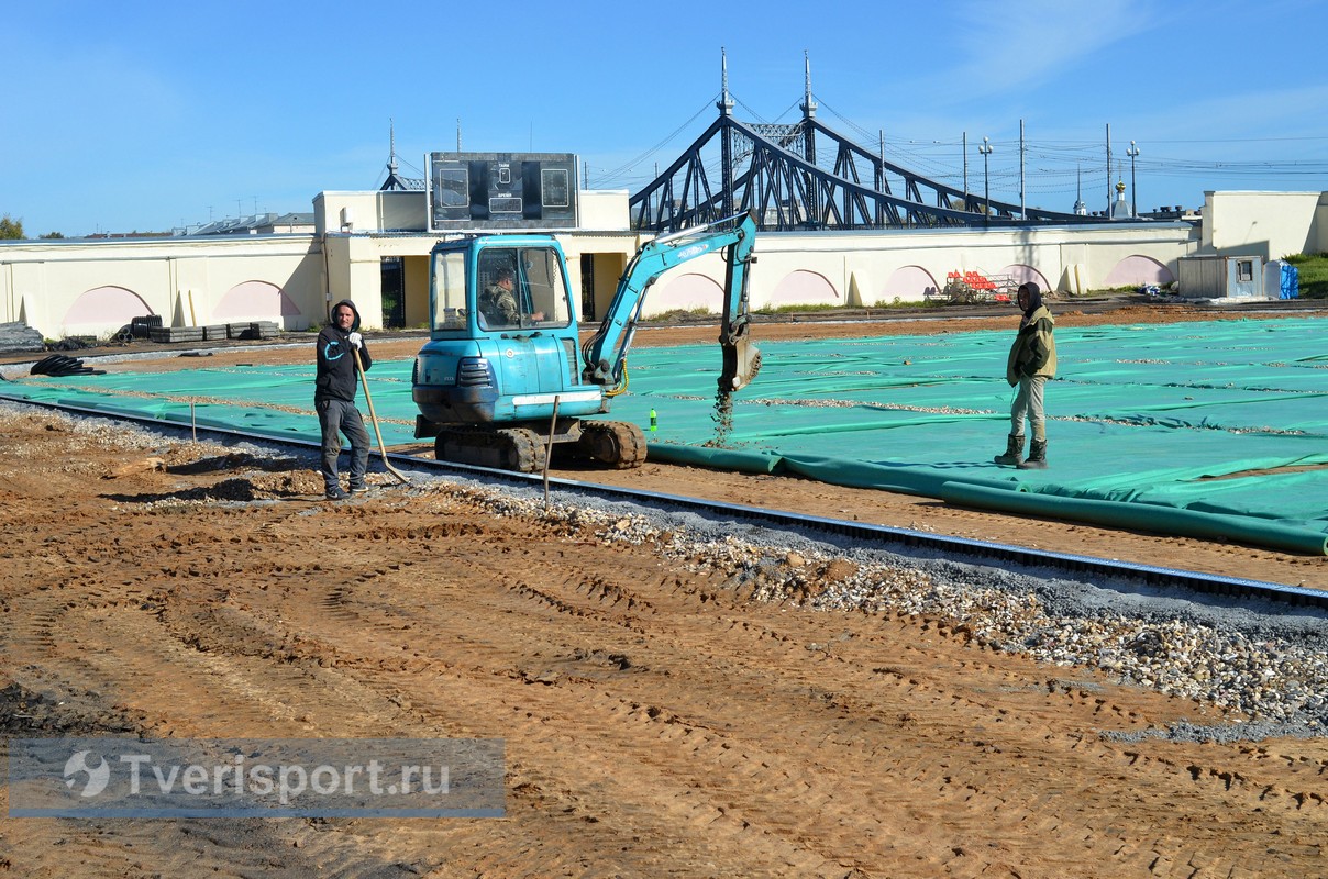 К 25 октября в Твери планируется завершить основные работы по реконструкции стадиона «Химик»