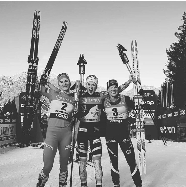 Впервые в истории: Наталья Непряева покорила подиум генеральной классификации «Тур де Ски»