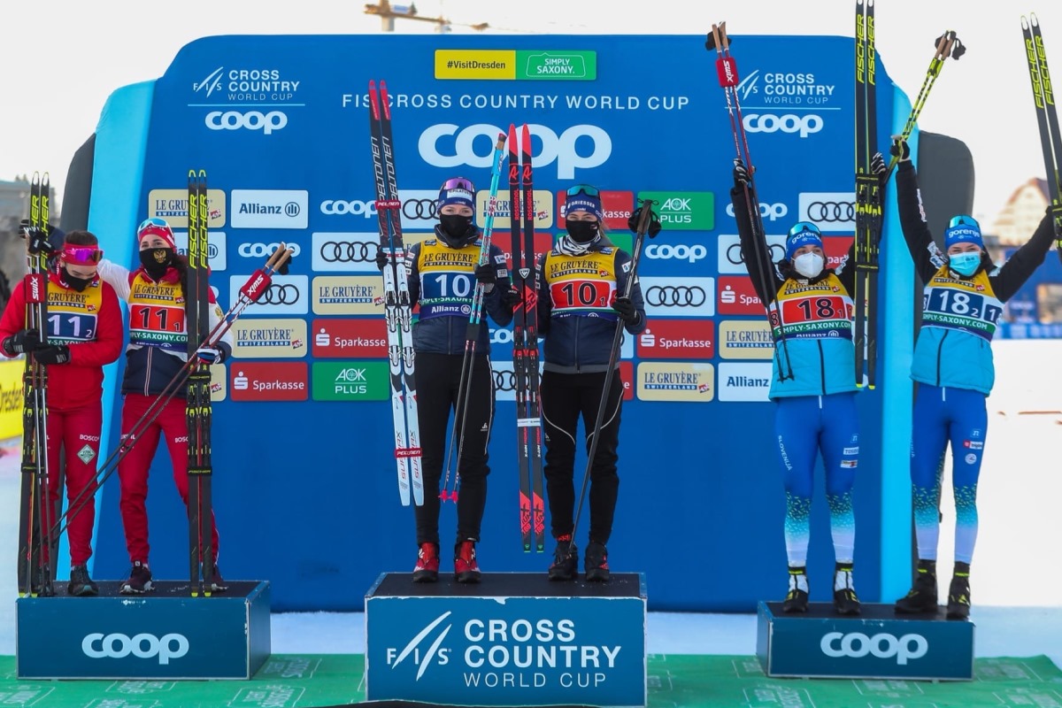 Падение не помешало Непряевой и Ступак покорить пьедестал в Дрездене