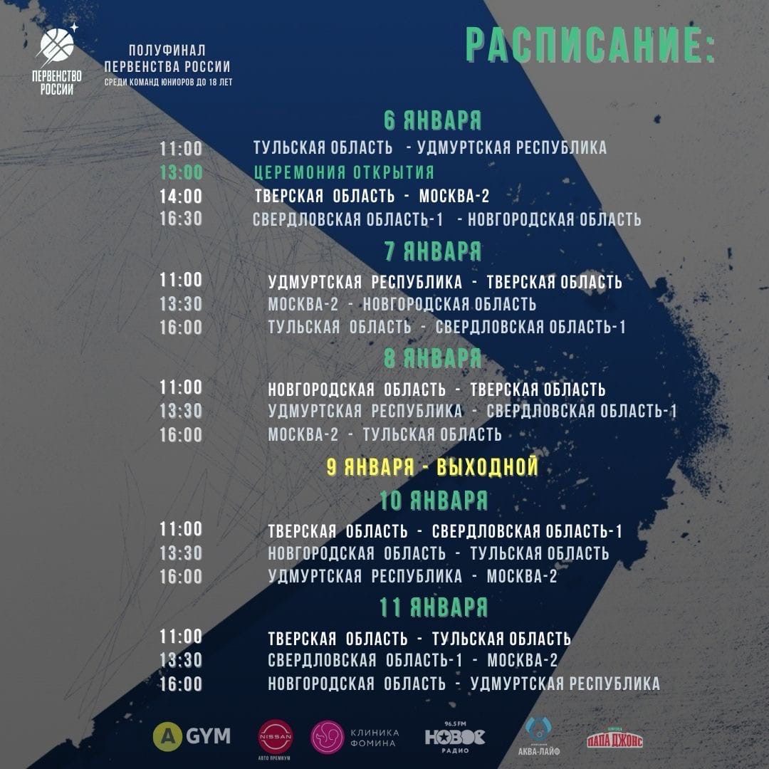 В Твери проходит полуфинал первенства России по баскетболу