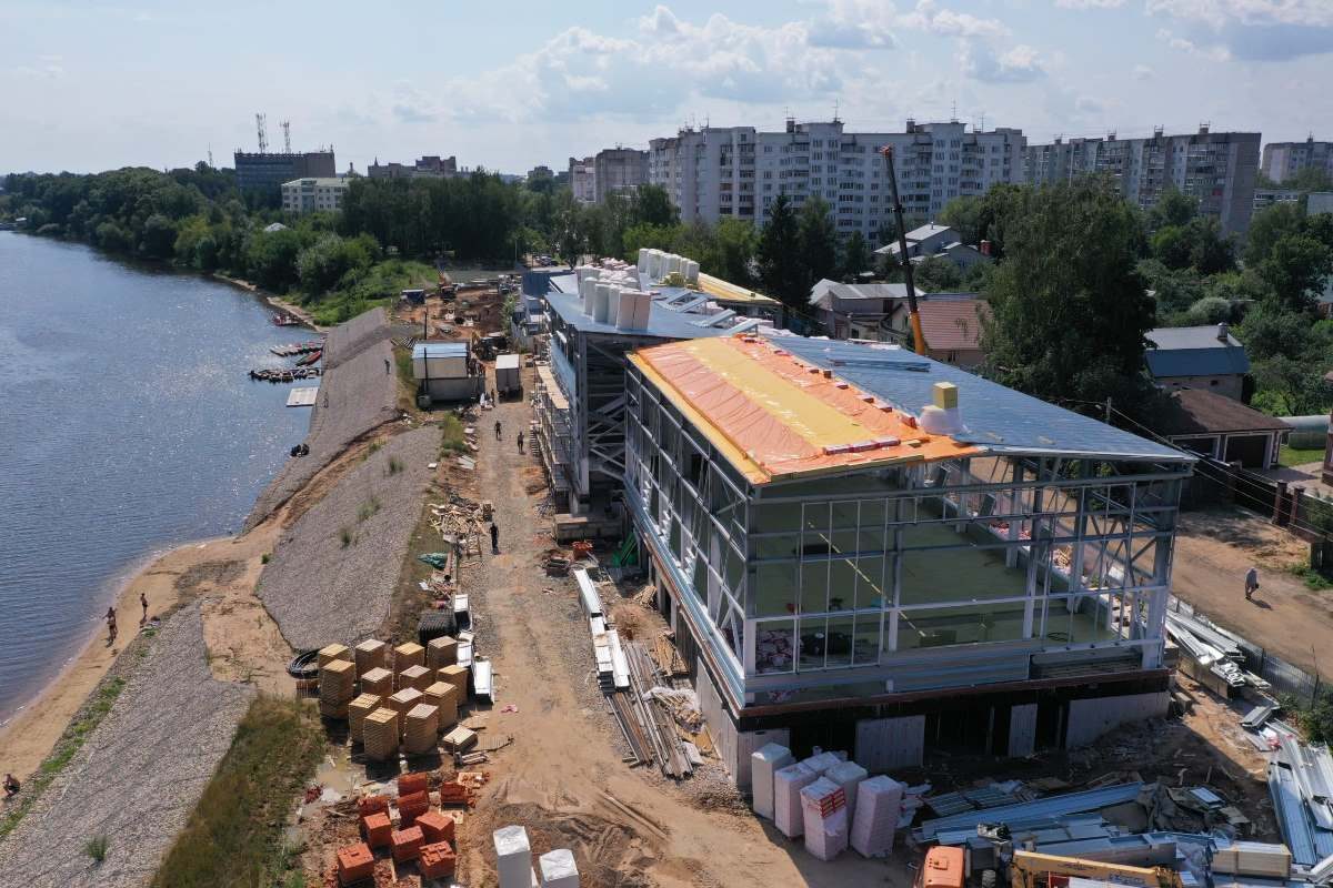 Опубликовано видео строительства новой гребной базы в Твери