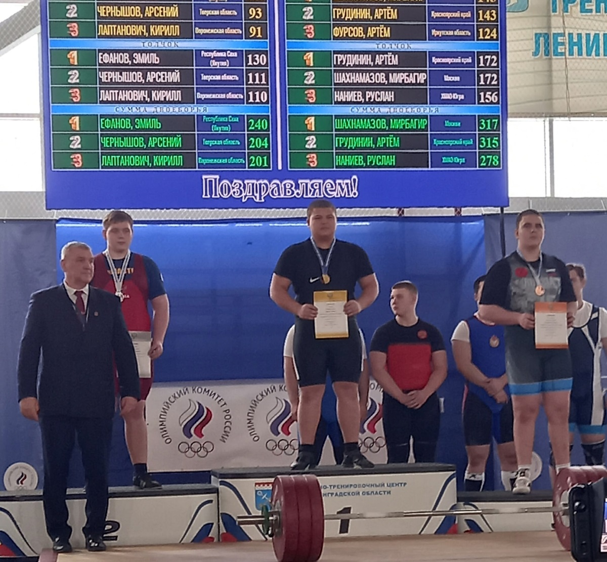 Впервые в 21 веке: тяжелоатлеты Тверской области завоевали девять медалей первенства России и установили два рекорда страны