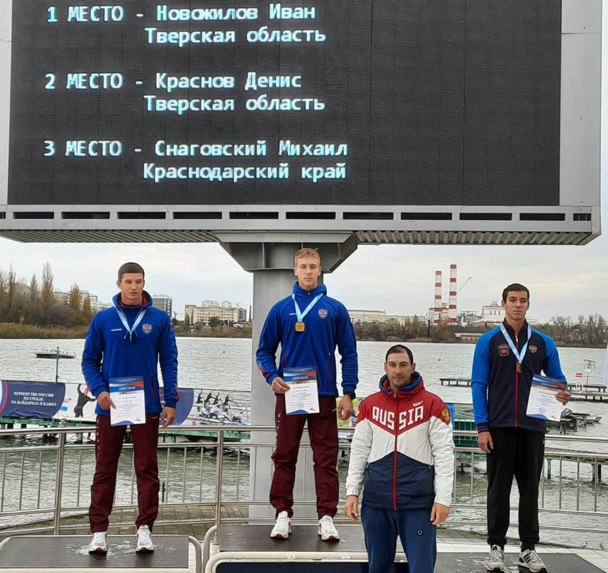 Тверские гребцы завоевали три медали первенства России на дистанции 500 метров