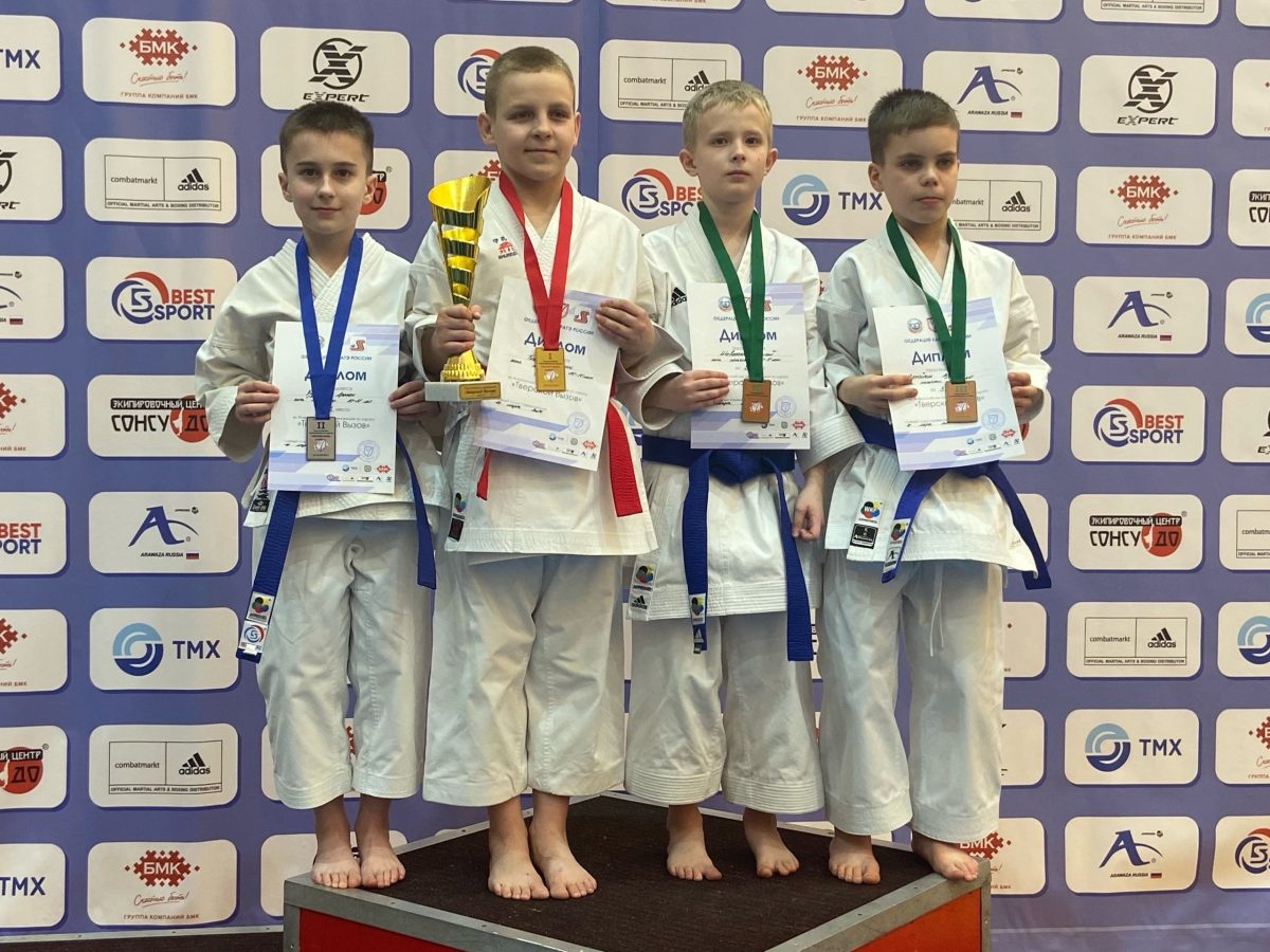 Хозяева завоевали семь медалей на всероссийском турнире по каратэ «Тверской вызов»