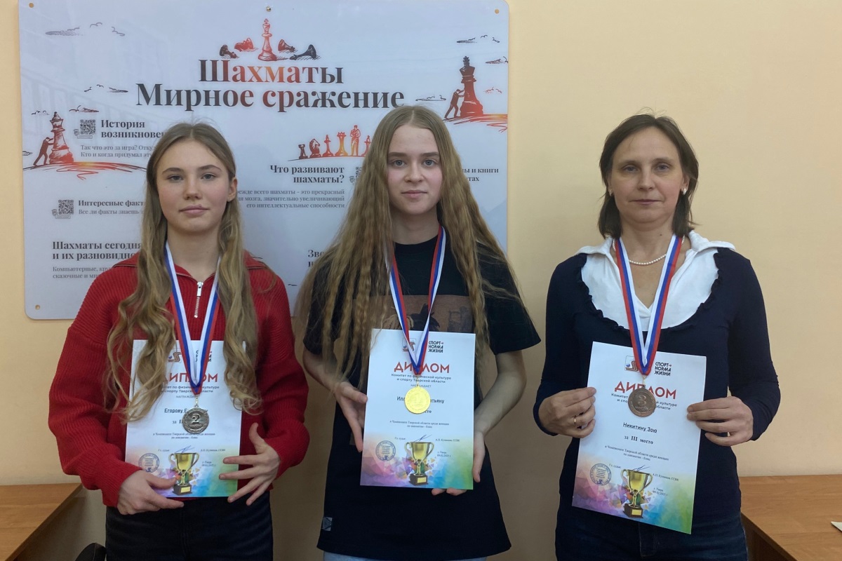 Шахматистки Твери стали чемпионками области по блицу и рапиду