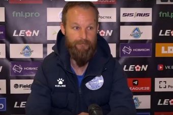 «Хорошая игра в исполнении нашей команды»: Александр Аверьянов прокомментировал матч «Твери» в Калининграде
