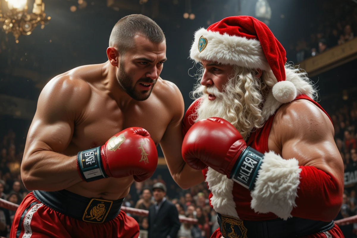 В Тверской области на новогоднем турнире по боксу нокаутировали Санта Клауса
