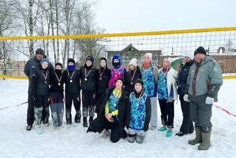 В Тверской области состоялся первый региональный чемпионат по волейболу на снегу