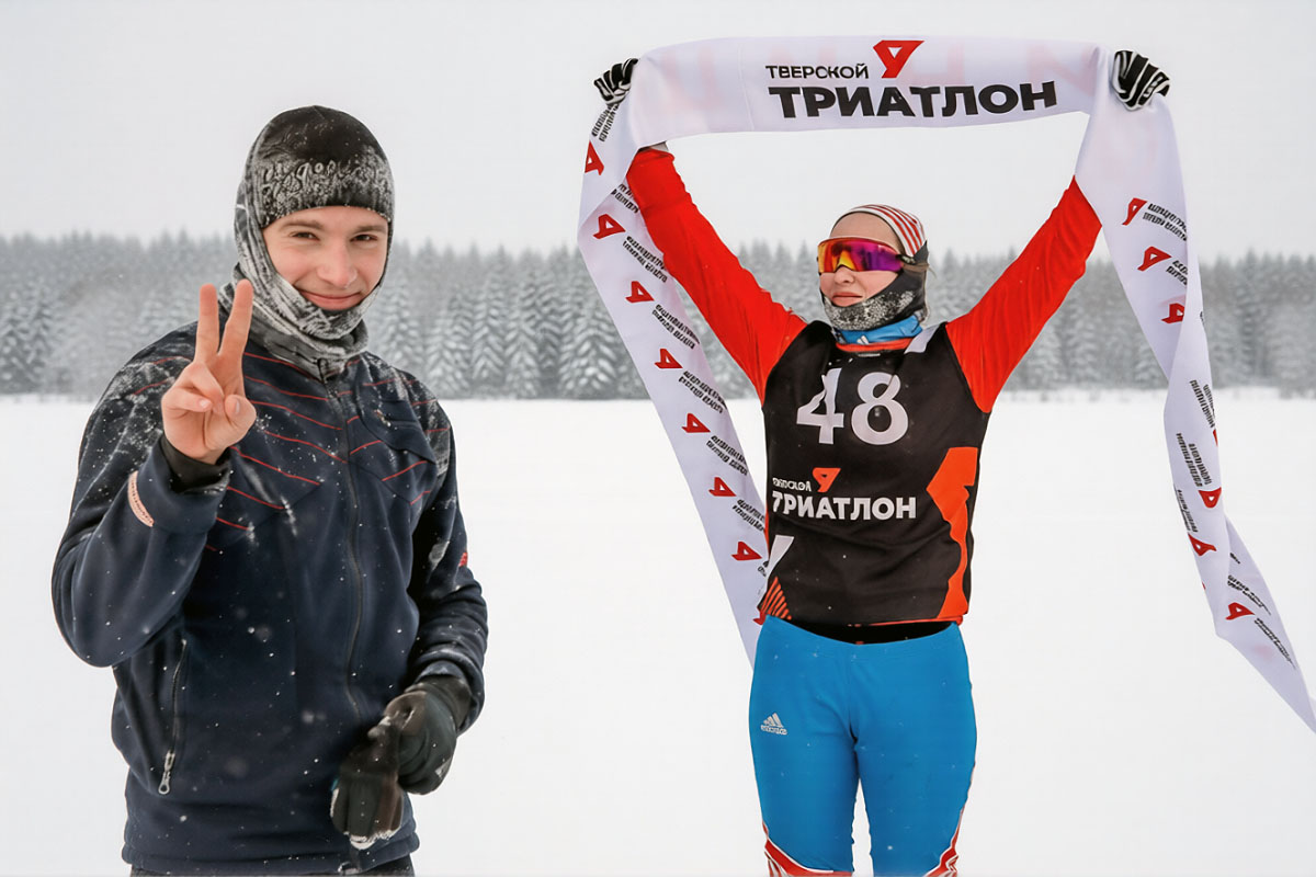Названы первые в истории чемпионы Тверской области по дуатлону-лыжной гонке