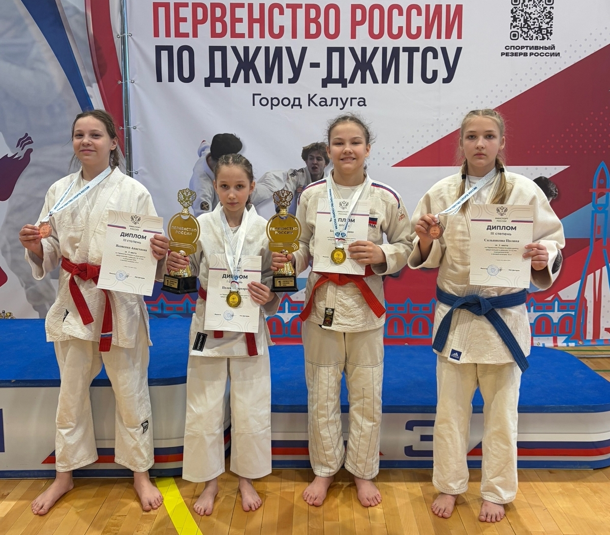 Спортсмены Тверской области завоевали 12 медалей первенства России по джиу-джитсу