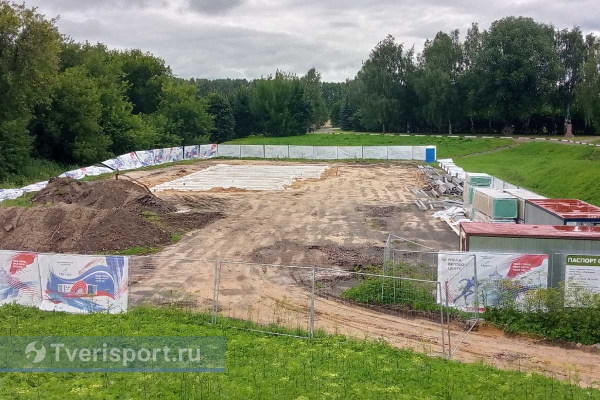 Завершен первый этап строительства бегового центра в Твери